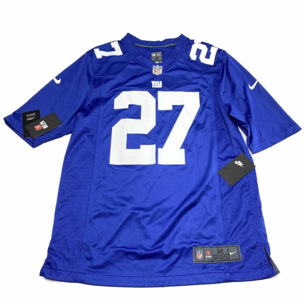 Nike New York‎ Giants Deandre Baker On Field Jersey M NFL Football 27 Blue